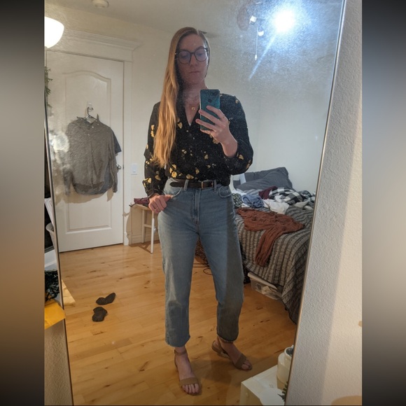 Abercrombie & Fitch Curve Love Ankle Straight Ultra High Rise Jeans Light Wash - Picture 9 of 12